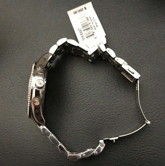 Wash Classic MK5667 Layton Chronograph Crystal Accented,Silver. - Picture 6 of 8